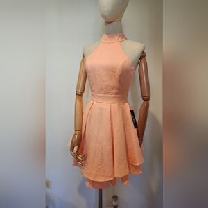 Lulus skater dress peach
